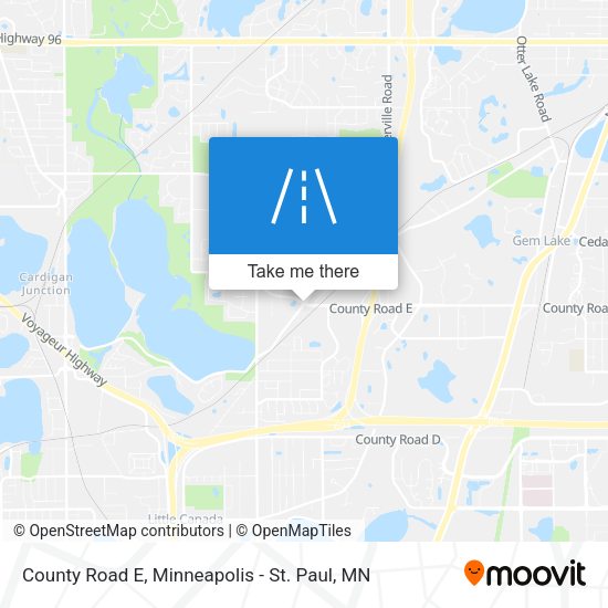 Mapa de County Road E