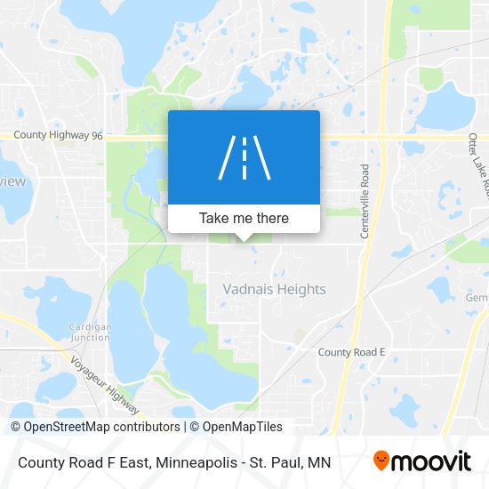 Mapa de County Road F East