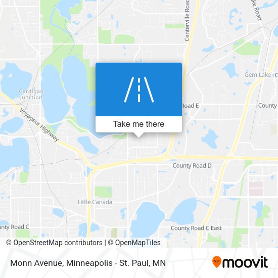 Monn Avenue map