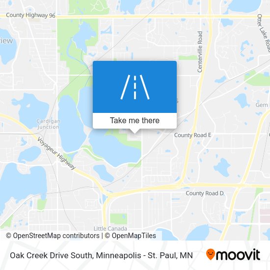 Oak Creek Drive South map