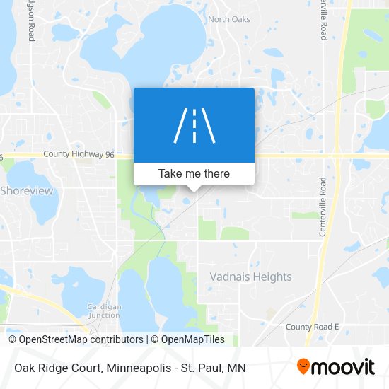 Oak Ridge Court map