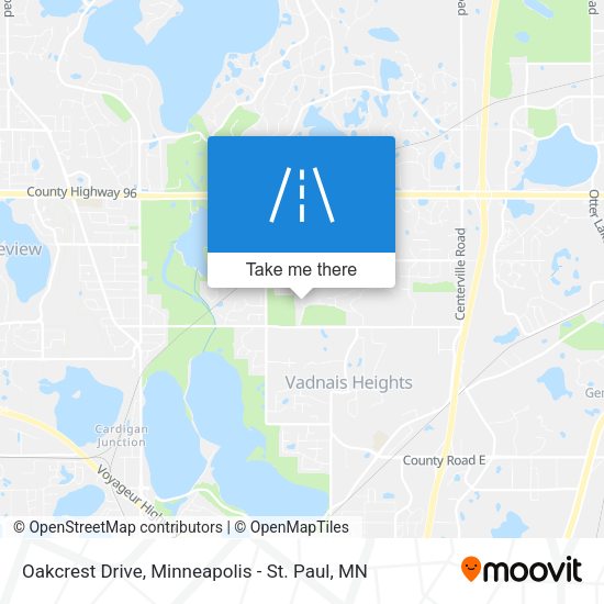 Oakcrest Drive map