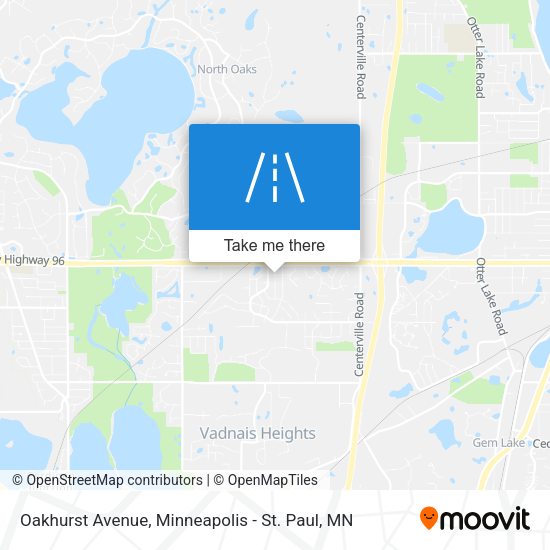 Oakhurst Avenue map