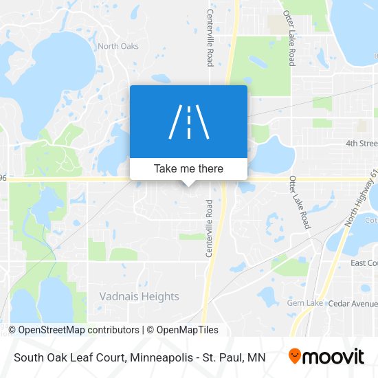 South Oak Leaf Court map