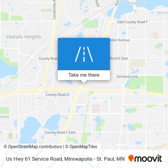 Mapa de Us Hwy 61 Service Road