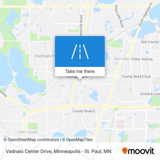 Mapa de Vadnais Center Drive