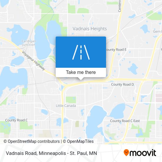 Vadnais Road map