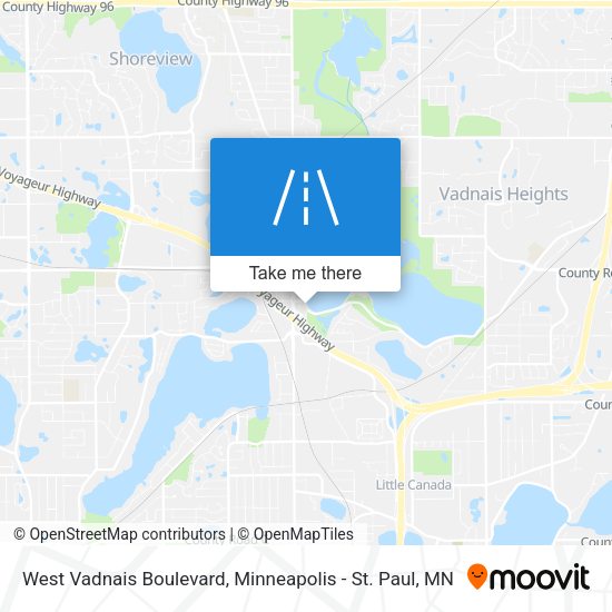 Mapa de West Vadnais Boulevard