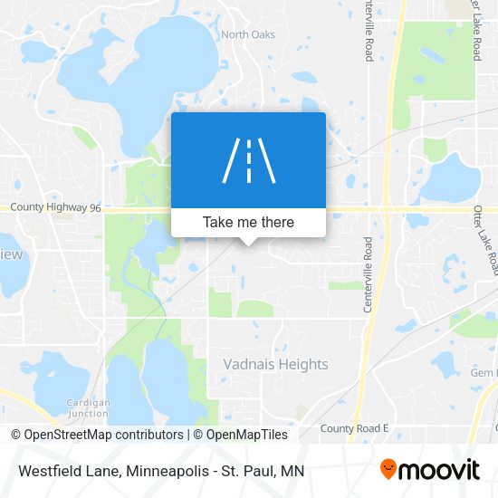 Westfield Lane map