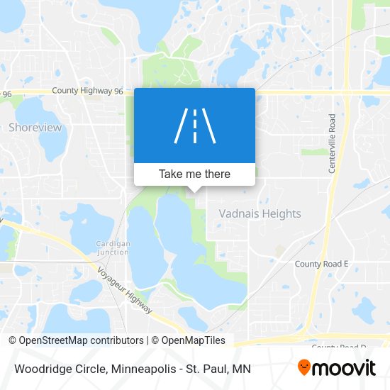 Woodridge Circle map