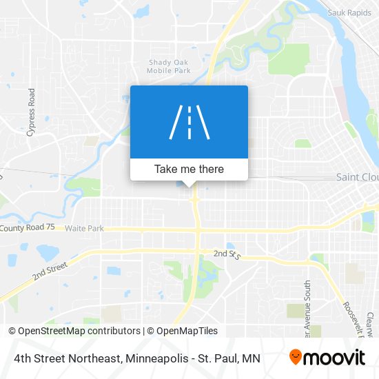 4th Street Northeast map