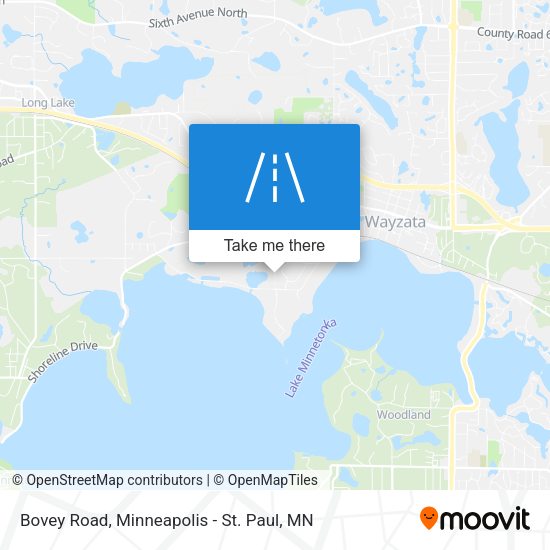 Mapa de Bovey Road