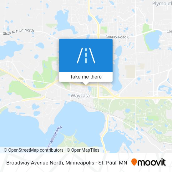 Mapa de Broadway Avenue North