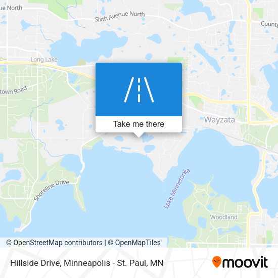 Hillside Drive map