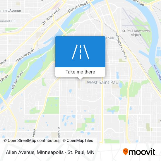 Mapa de Allen Avenue
