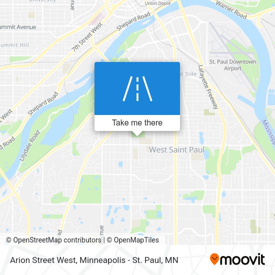 Mapa de Arion Street West