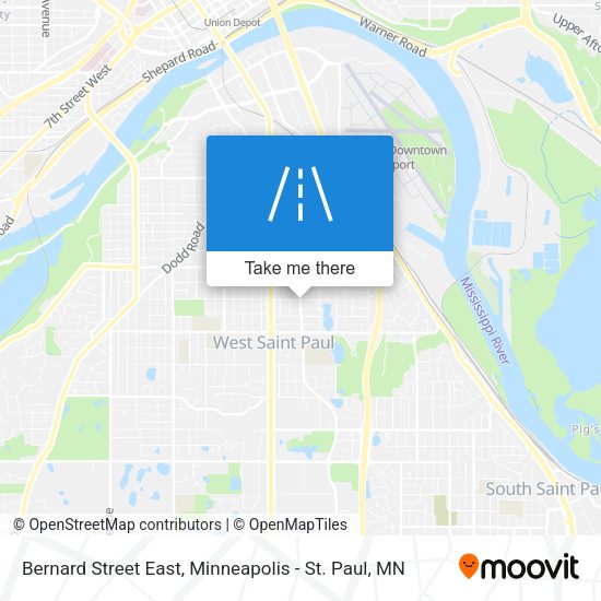 Bernard Street East map