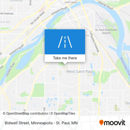 Bidwell Street map
