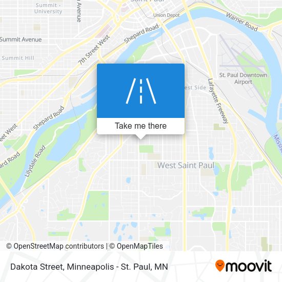 Dakota Street map