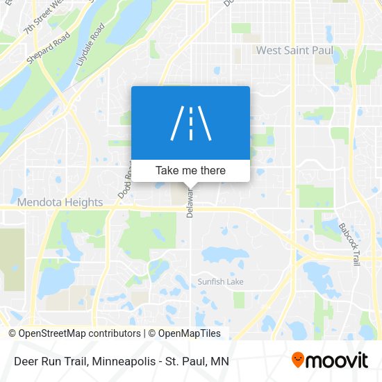 Deer Run Trail map