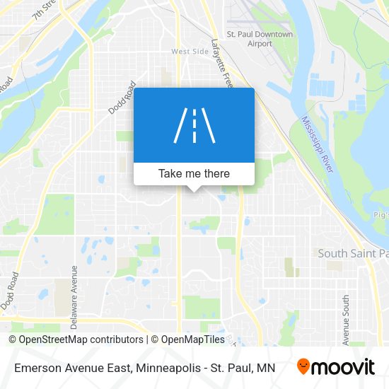Emerson Avenue East map