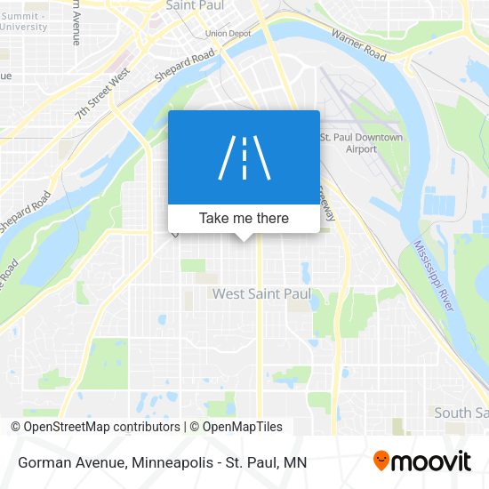 Mapa de Gorman Avenue