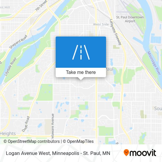 Mapa de Logan Avenue West