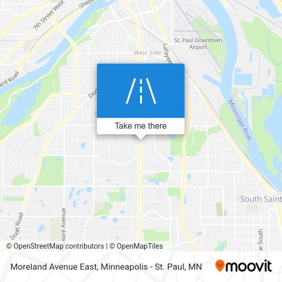 Moreland Avenue East map