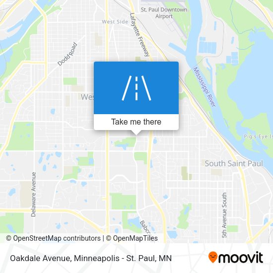 Oakdale Avenue map