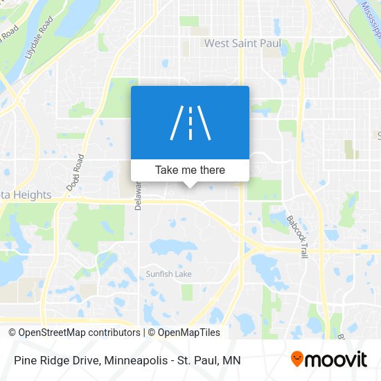 Pine Ridge Drive map