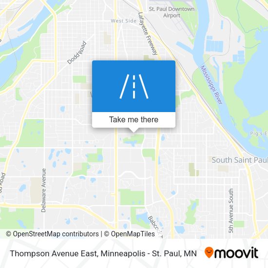 Thompson Avenue East map