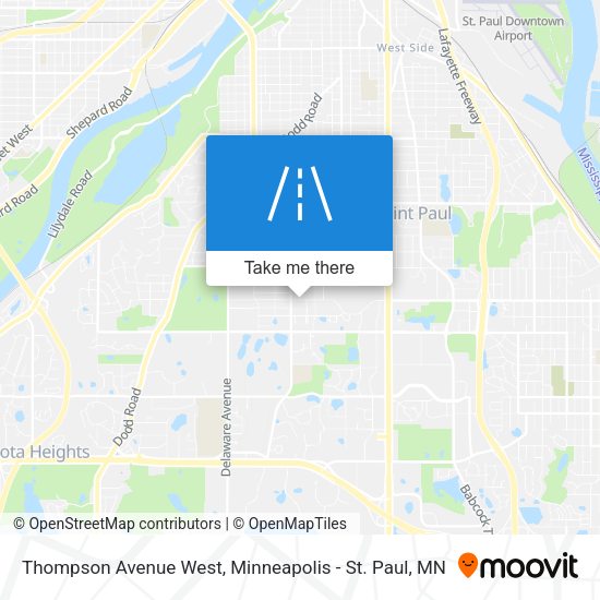 Mapa de Thompson Avenue West