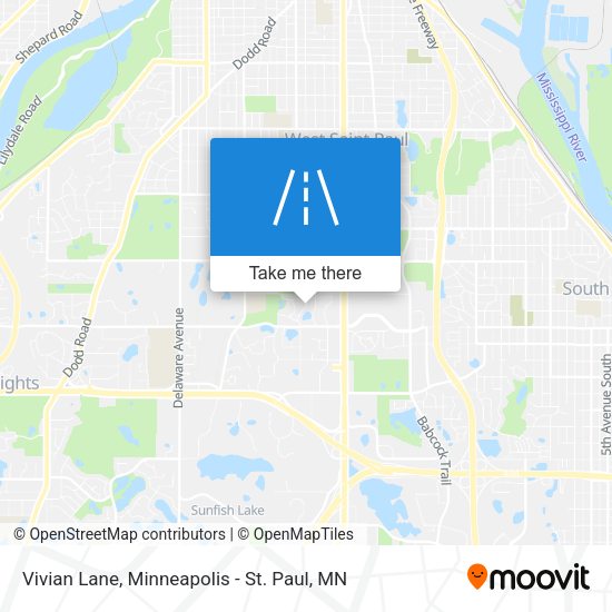 Vivian Lane map