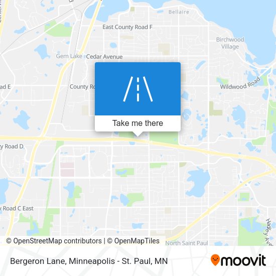 Bergeron Lane map