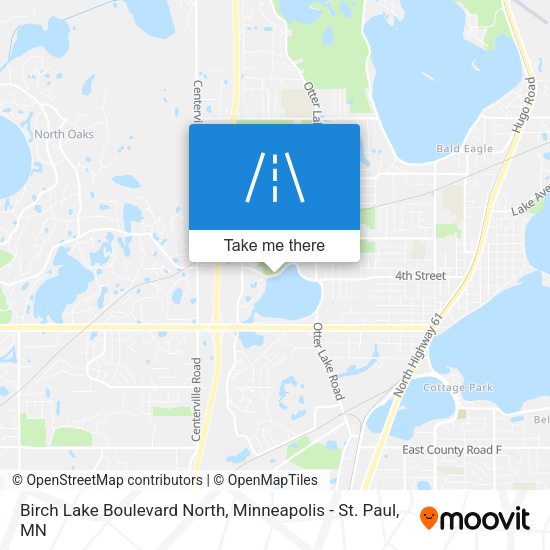 Birch Lake Boulevard North map
