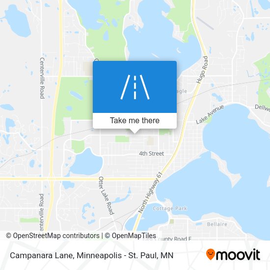 Campanara Lane map