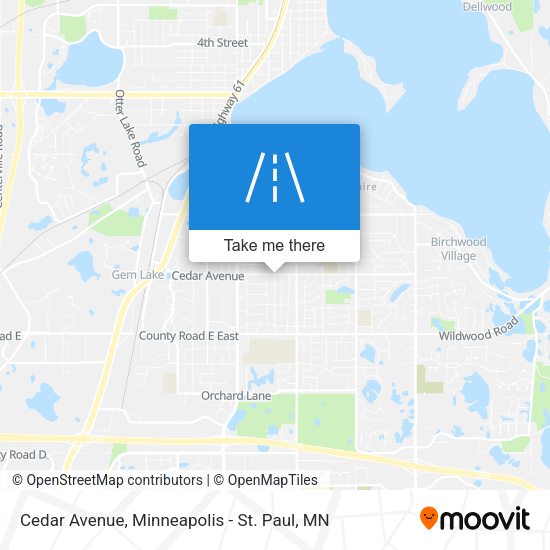 Mapa de Cedar Avenue