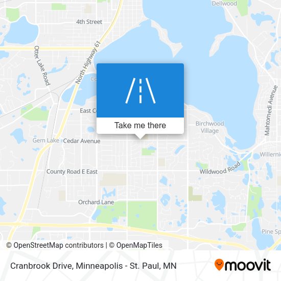 Mapa de Cranbrook Drive