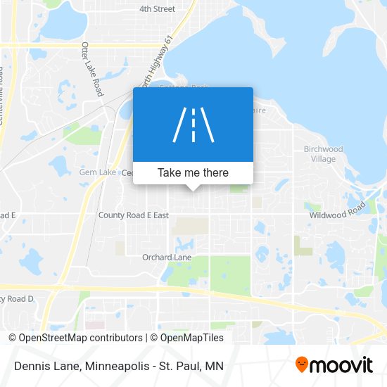 Dennis Lane map