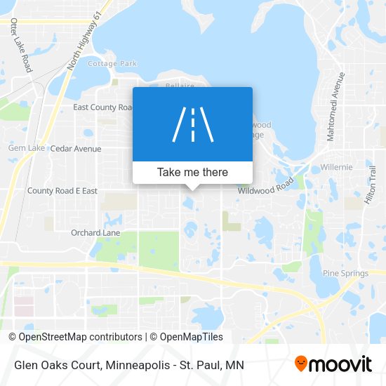 Glen Oaks Court map