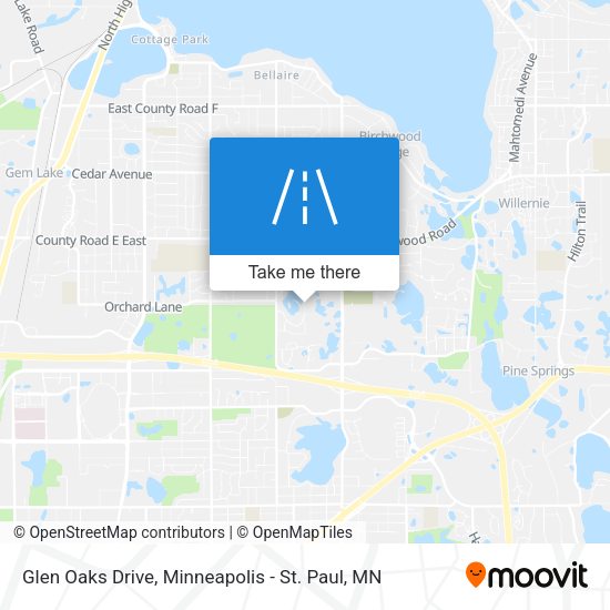 Glen Oaks Drive map