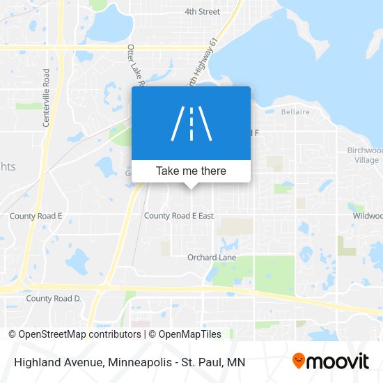 Mapa de Highland Avenue