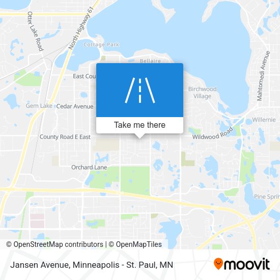 Jansen Avenue map