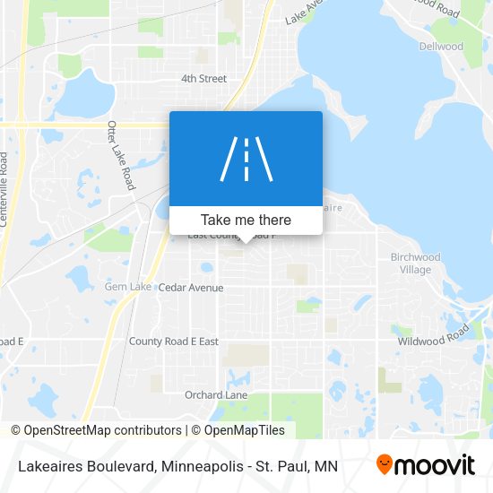 Lakeaires Boulevard map