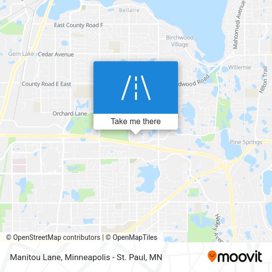 Manitou Lane map