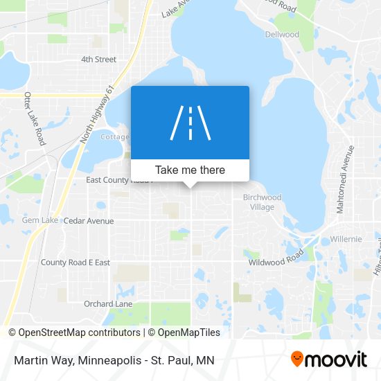 Martin Way map