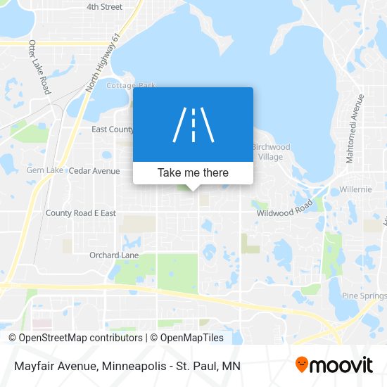 Mapa de Mayfair Avenue