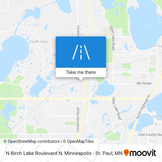 Mapa de N Birch Lake Boulevard N