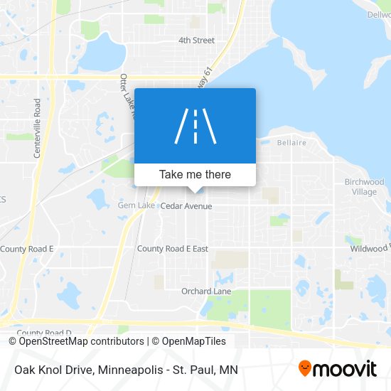 Oak Knol Drive map