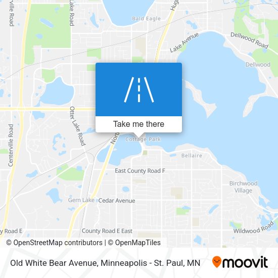 Old White Bear Avenue map